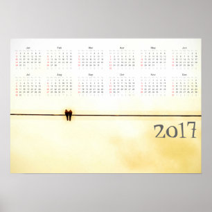 Poster Calendrier des amants 2017