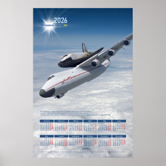 Poster Calendrier hommage 2026 Antonov An-225 "Mriya"
