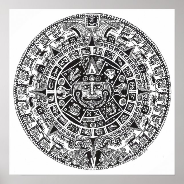 Poster Calendrier maya (Devant)