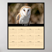 Calendrier Mural 2027 de l'Effraie - Chasseur Sile