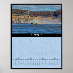 Poster Calendrier mural 2027 du barrage de Conowingo - Ea