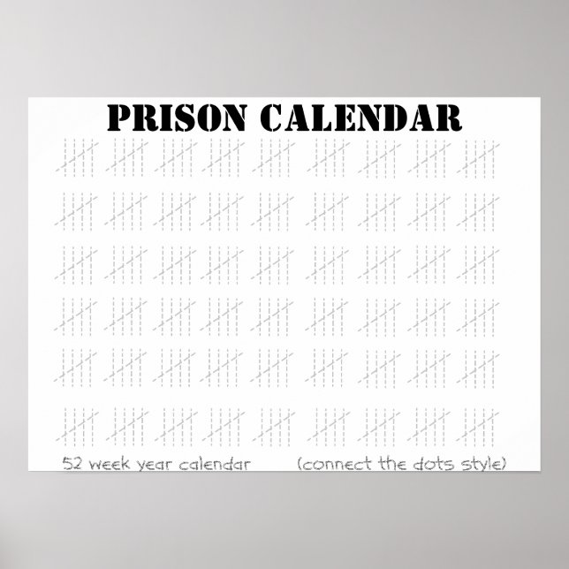 Poster Calendrier pénitentiaire (Devant)