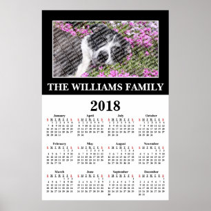Poster Calendrier personnalisé avec votre photo préférée