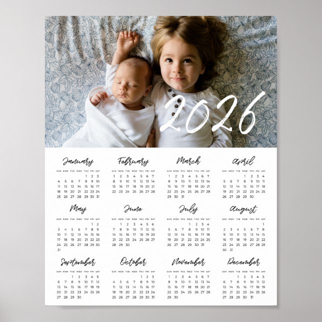 Poster calendrier photo de famille 2025 (Devant)