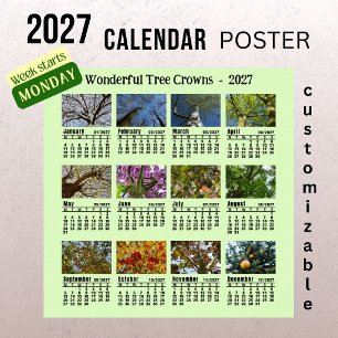 Poster Calendrier Photo de la Couronne des Arbres 2027 -