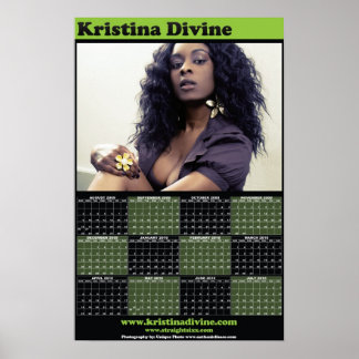 Poster Calendrier Pinup Kristina Divine