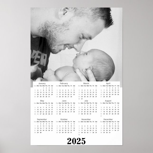 Poster Calendrier Portrait 2025 (Devant)