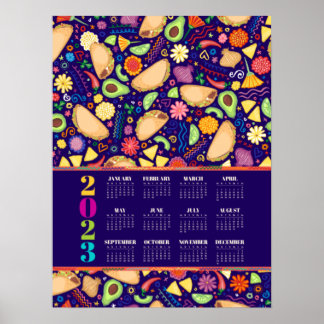 Poster Calendrier Taco Fiesta 2023