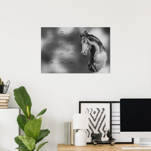 Poster Calendrier, Yearly Beautiful Stallion Horse