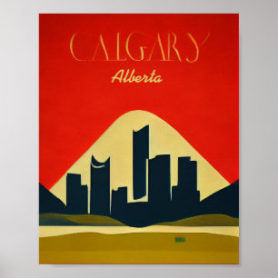 Poster Calgary (Alberta) Minimaliste