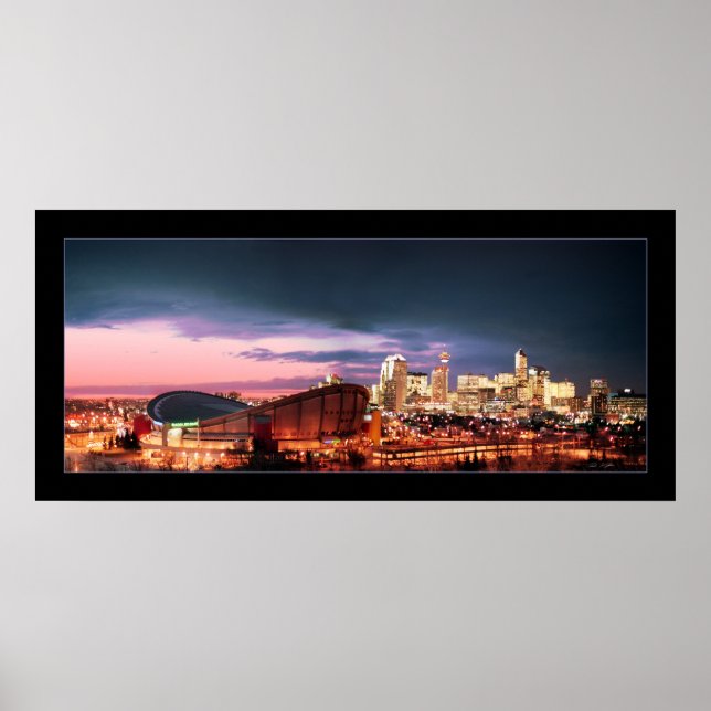 Poster Calgary Chinook & Sunset (Devant)