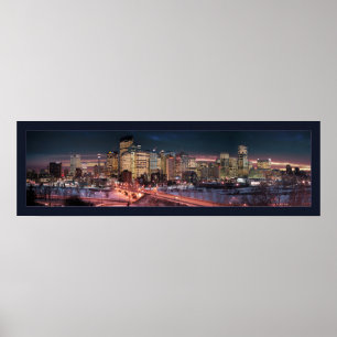 Poster Calgary - La rivière Frozen (frontière)