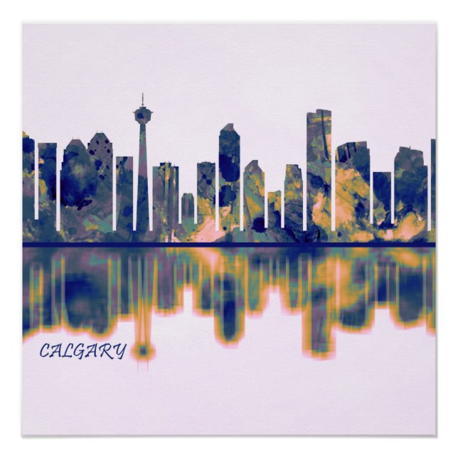 Poster Calgary Skyline (Devant)