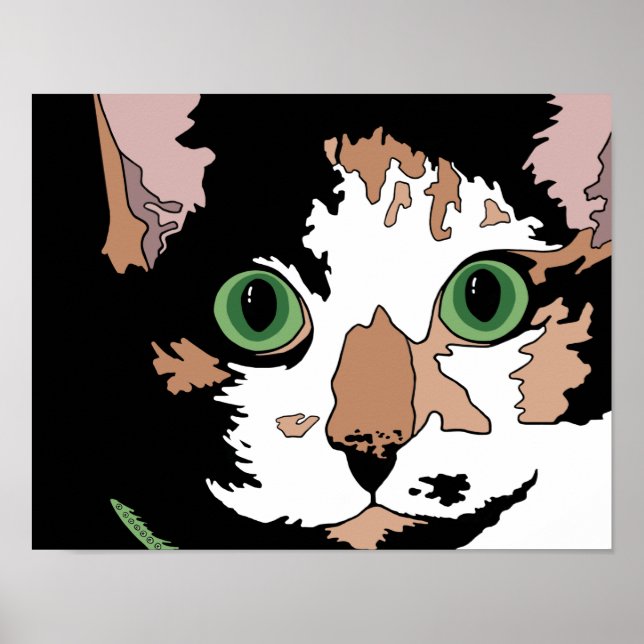 Poster Calico Cat (Devant)