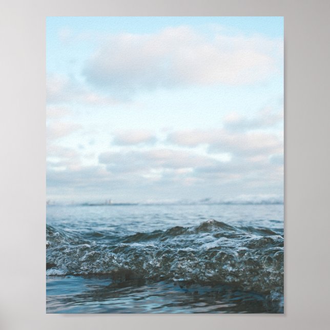 Poster California Beach Sunset Photo (Devant)