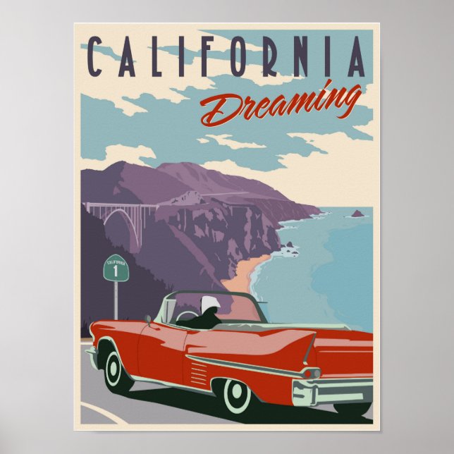 Poster California Dreaming (Devant)