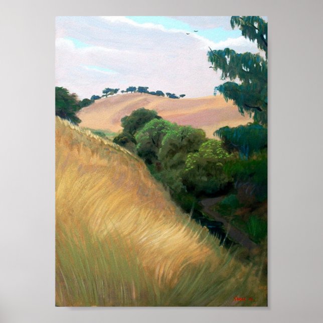Poster California Hills (Devant)