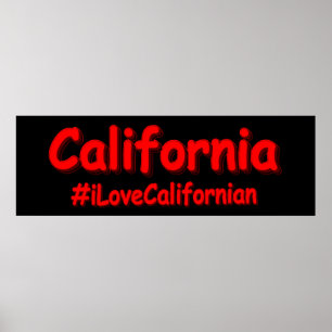 Poster "California" Joli Design. Acheter maintenant