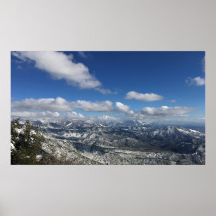 Poster California Mountain Snow