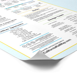 Poster California Rail Map v2.00 - 25/03/2017