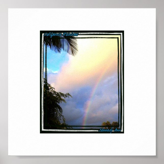 Poster California Rainbow (Devant)