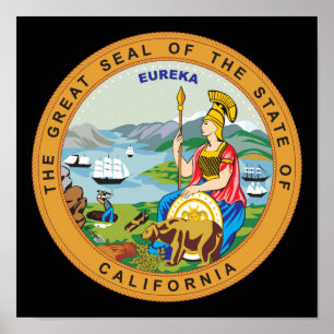 Poster California sign