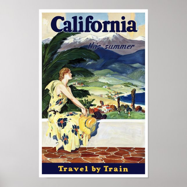 Poster Californie cet été (Devant)