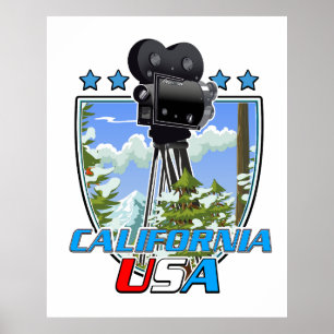 Poster Californie États-Unis