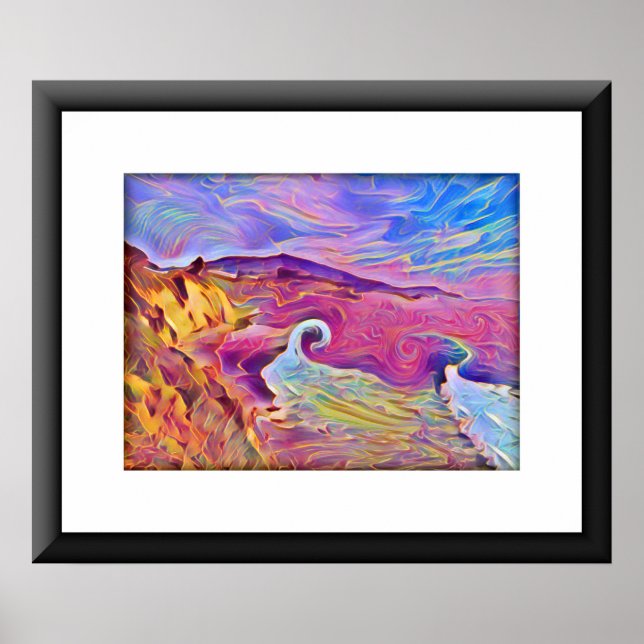 Poster Californie Imaginaire Seashore (Devant)