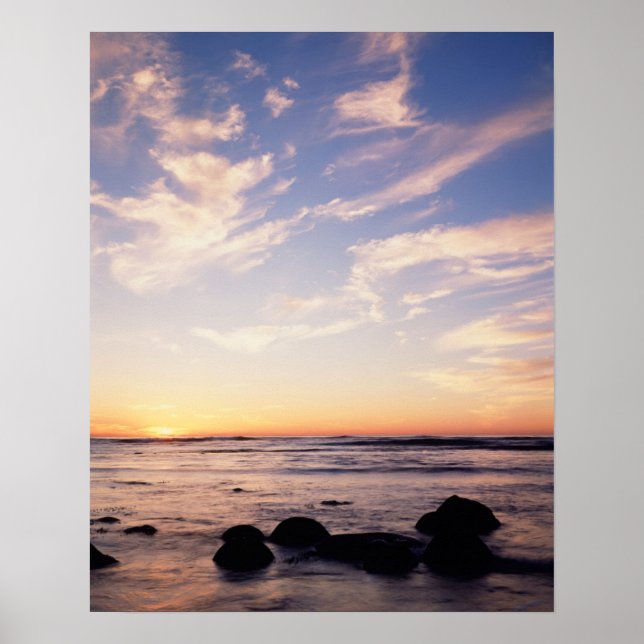 Poster Californie, San Diego, Sunset Cliffs, Sunset 7 (Devant)