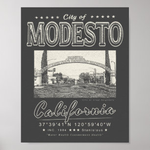 POSTER CALIFORNIE STANISLAISE MODESTE - ARÈNE MODESTO