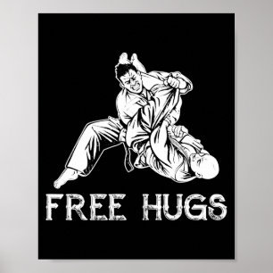 Poster Câlins drôles Jiu Jitsu Brésilien Mma Bjj