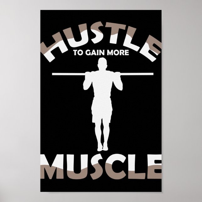 Poster Calisthénique Ghetto-Fitness "Ostle to Gain Muscle (Devant)