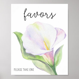 Poster Calla - Faveurs, s'il vous plaît prendre une affic