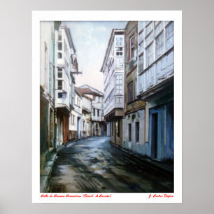 Poster Calle de Carmen Curuxeiras (Ferrol. A Coruña)