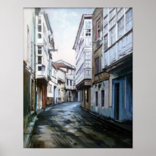 Poster Calle de Carmen Curuxeiras (Ferrol. A Coruña)