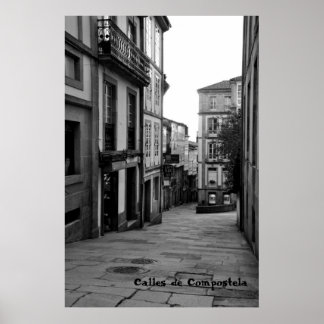 Poster Calles de Compostelle