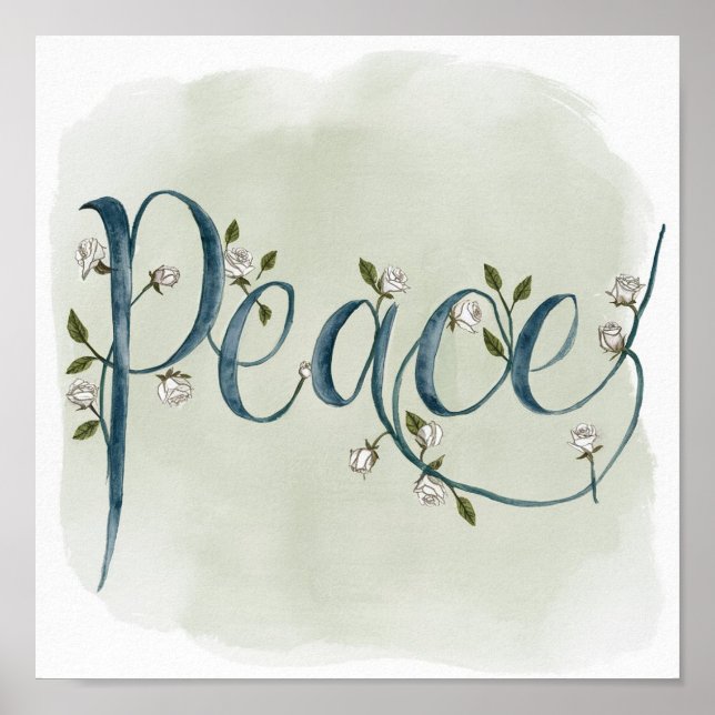 Poster Calligraphie de la paix (Devant)