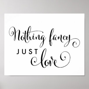 Poster Calligraphie du Sud Rien de fantaisie Juste un sig