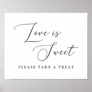 Poster Calligraphie L'Amour Est Doux Prendre Un Signe De 