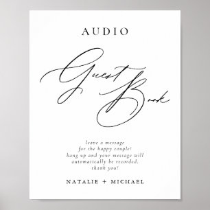 Poster Calligraphie Mariage Audio Téléphone Guides