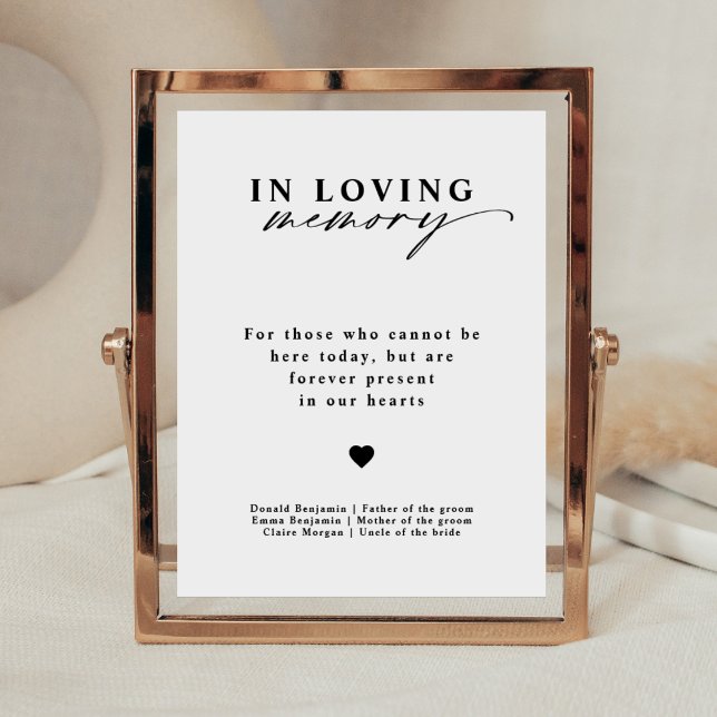 Poster Calligraphie moderne dans l'amour Mariage de mémoi (Créateur téléchargé)