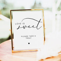 Calligraphie moderne L'amour est doux signe Mariag