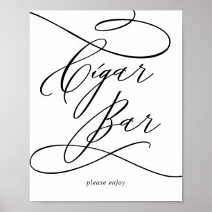 Poster Calligraphie romantique   Panneau Flourissant à la