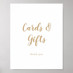 Poster Calligraphie simple Cartes de mariage et cadeaux d