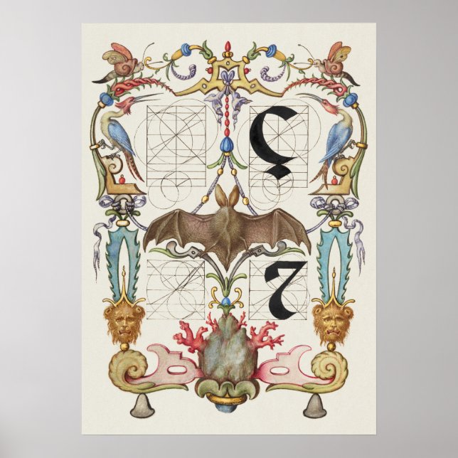 Poster Calligraphie vintage (Devant)