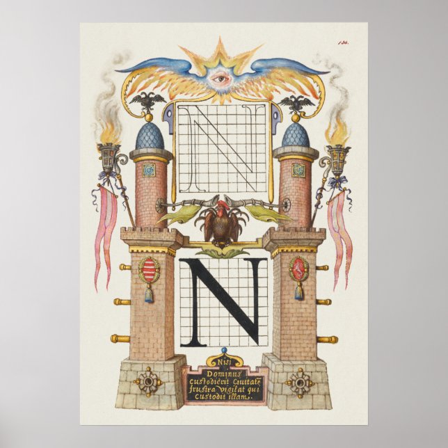 Poster Calligraphie vintage (Devant)