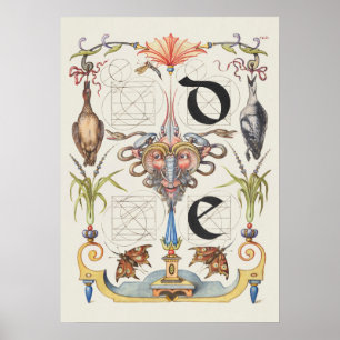 Poster Calligraphie vintage