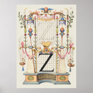 Poster Calligraphie vintage