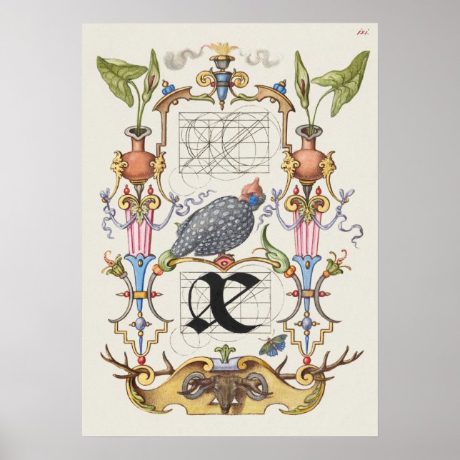 Poster Calligraphie vintage (Devant)